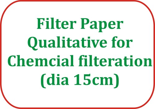 Filter Paper Qualitative for Chemcial filteration (dia 15cm)