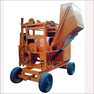 Hydraulic Concrete Mixer - 10/7 cft Capacity, Heavy Duty M.S. Hopper, Orange | Durable, Reliable, Low Maintenance, Efficient Operation, Flawless Mix