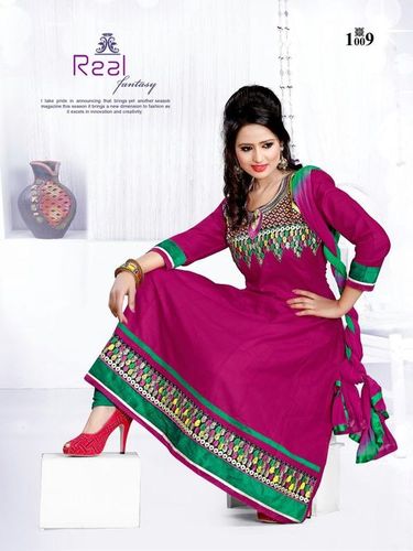 Exclusive Pink Cotton Anarkali
