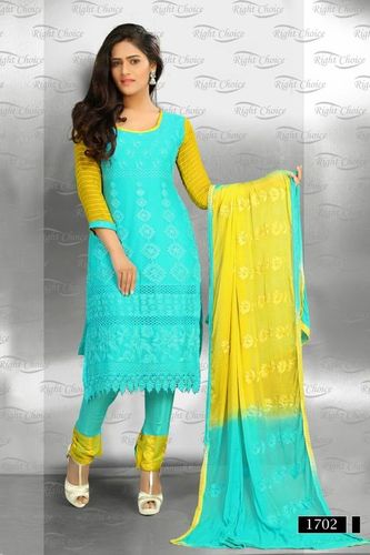 Partywear Blue Salwar Suit