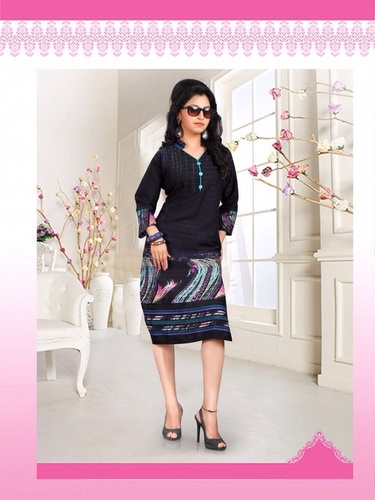 Formal Black Ladies Kurti