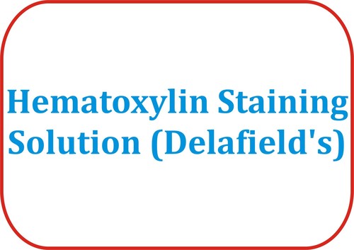 Hematoxylin Staining Solution (Delafield's) - Solution, 125ml, LR Grade | Accurate Staining, Consistent Results, Easy to Use