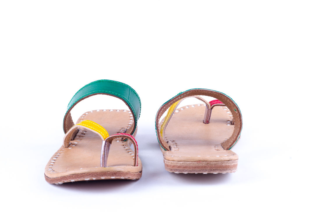 Colourful Leather Slippers