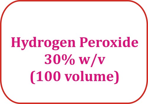 Hydrogen Peroxide 30% w/v (100 Volume) - 500ml, AR Grade, CAS 7722-84-1, High Purity, Effective Bleaching and Sterilization
