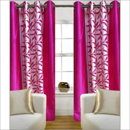 Leaf Print Eyelet Curtains