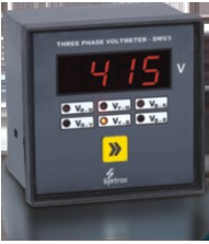 Three Phase Digital Voltmeter [Type DMV-3 By KHANDELWAL AGENCIES