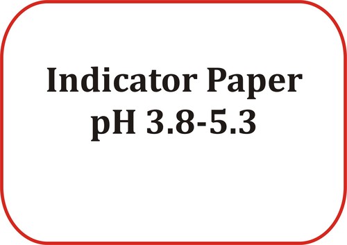Indicator Paper pH 3.8-5.3 - Paper, 10 Booklets, LR Grade | Accurate pH Testing, Easy to Use, Reliable Results