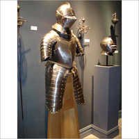 Antique Armour - Steel, Customizable Dimensions, Polished Finish | Segmented, Rust Resistant, High Impact Strength, Gothic Style, Easy Maintenance