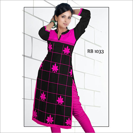 Black Printed Kurtis