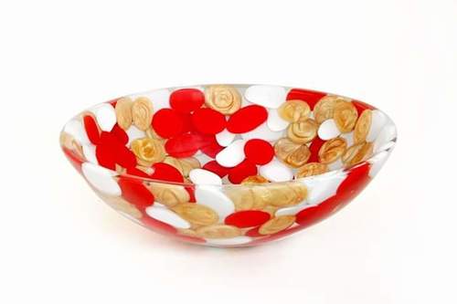 Resin Wash Bowl - 16x16 Inches | Durable Material, Unique Zigzag Edge Design, Customized Patterns