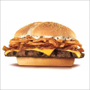 Ready To Eat Food Industry And Food Retail Chain - Beef Burger with Cheese and Onions, ISO 22000 Certified, Food Safety and Quality Control