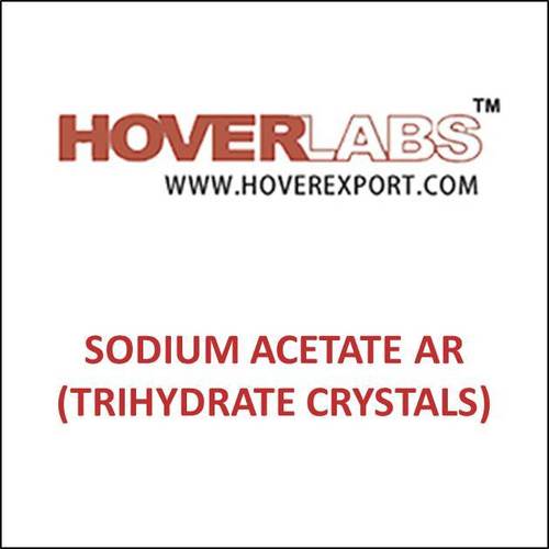 Sodium Acetate AR (Trihydrate Crystals) - White Crystalline Powder, 99% Purity, Reagent Grade, Water Soluble