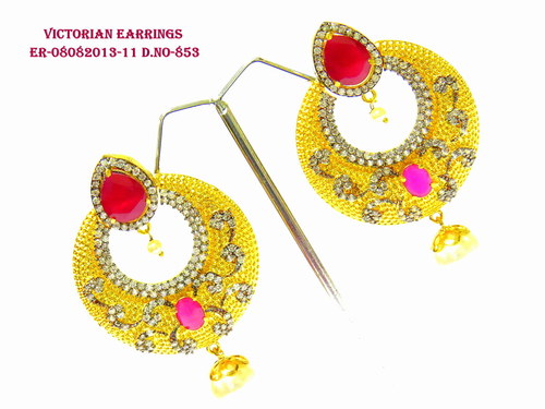 Exclusive Victorian Ruby Earring