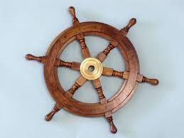 Nautical Wooden Ship Wheel