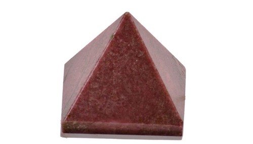 Rhodonite Crystal Pyramid - Variable Size, Reddish-Brown | Energy Balance, Negative Protection, Chakra Alignment