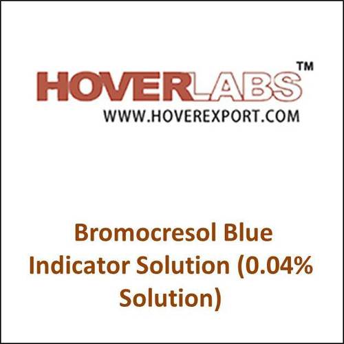 Bromocresol Blue Indicator Solution - 0.04% Blue Liquid, pH Indication, Acid-Base Titrations