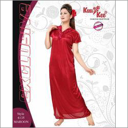 Ladies Nighty - Soft Fabric, Customized Size, Vibrant Colors and Embroidery | Perfectly Stitched, Shrink Resistance, Feminine Elegance