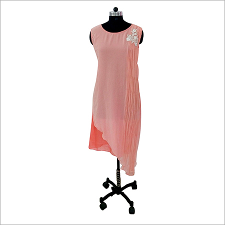 Asymmetrical Georgette Kurtis