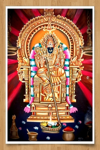 Goddess Mathura Kaliamman Painting