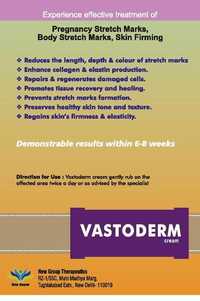 Vastoderm Stretch Mark Remover - Detailed Literature Page, Clear Print, Supreme Quality Information On Usage And Ingredients