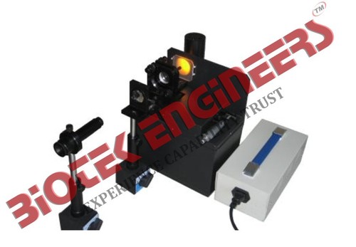 Fabry Perot Interferometer - Metal, Glass, 15x10x5 cm, Black | Sodium Lamp, Smooth Movement, Precise Measurement