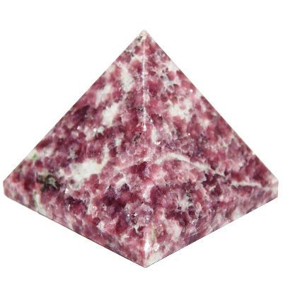Lapidolite - Natural Lapidolite Pyramid, Purple | Stress Relief, Energy Boost, Spiritual Growth, Decorative Piece