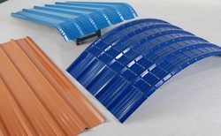 Color Coated Roofing Sheet - Galvanized Steel, 760-1000mm Width, Blue, 0.4-1.2mm Thickness | Durable, Weatherproof, Lightweight, Corrosion Resistant