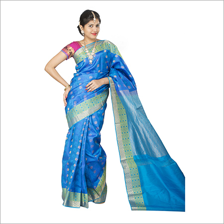 Royal Blue Silk Saree