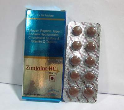 Collagen Peptide, Sodium Hyaluronate, Chondroitin Sulfate & Vitamin C Tablets