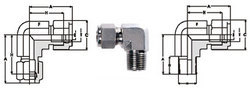 Elbow Tube Fittings / Compression Elbow Fitting / Tube Elbow