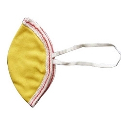 Yellow Nose Mask With Piping