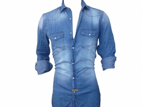 Blue Mens Casual Shirts