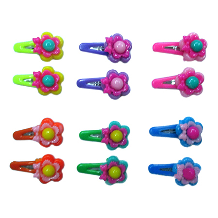 Multi Coloured Plastic Tik Tik Hair Pins