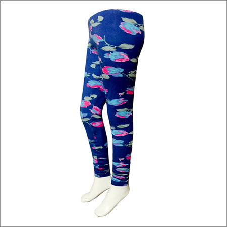 Blue Printed Legging