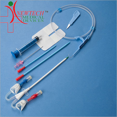 Plastic Unecath Hemodialysis Catheter Kit