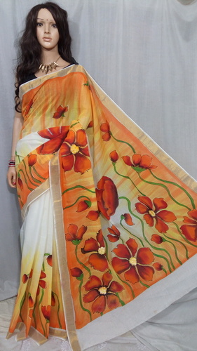 Multicolor Kerela Cotton Saree