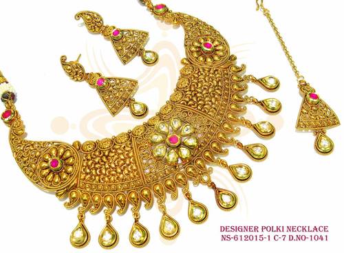 Designer Polki Necklace Set