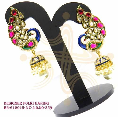 Antique Fashion Designer Polki Earring