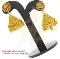 Sterling Silver Crystal Polki Earring Gender: Women