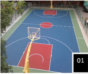 Synthetic Basketball Court