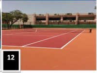 Colorful Indoor Tennis Flooring