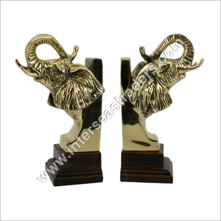 Metal Elephant Bookends