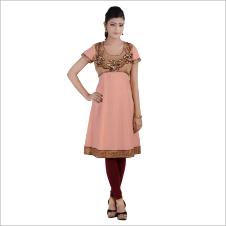 Chanderi Silk Kurti