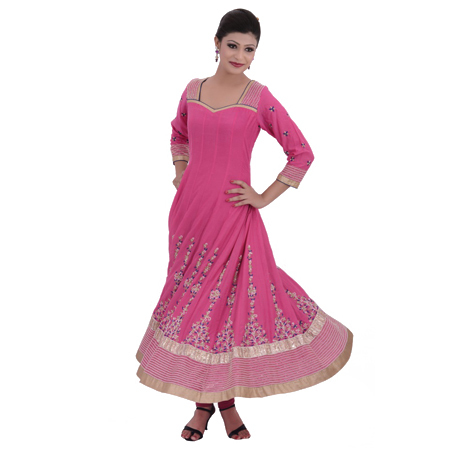Pink Floor Length