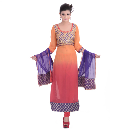 Straight long pakistani style suit