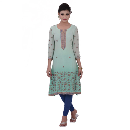 Pittan work pure georgatte straight suit