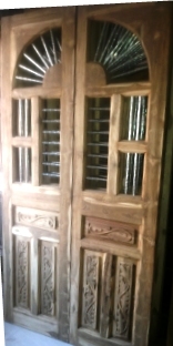 Brown Wooden Jali Door