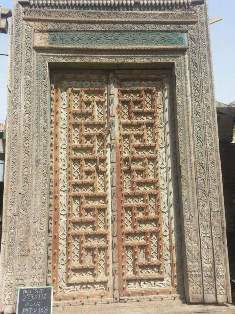 Rajwadi Carving Wooden Double Doors
