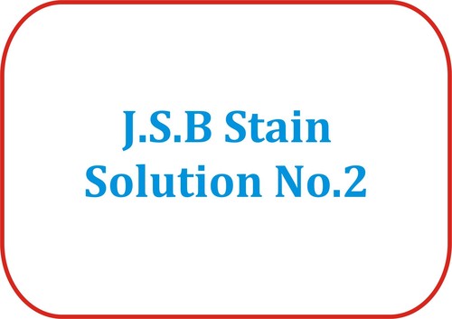 J.s.b Stain Solution No.2 - 125ml Bottle, Lr Grade | Fast Acting, Easy Application, Effective Cleaning