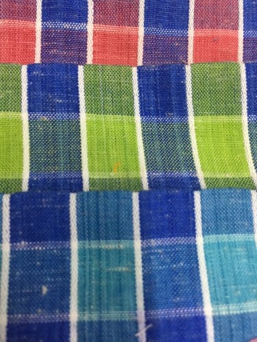 Polyester Blended Fabric In Chex